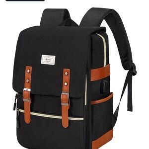 Black and Brown Backpack